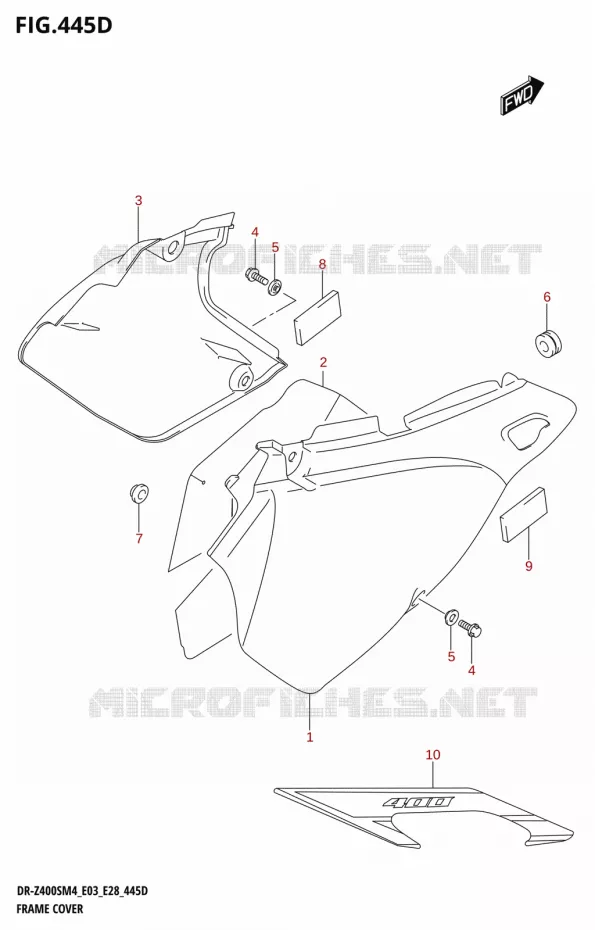 FAIRING (DR-Z400S:E33) Suzuki MOTO 400 DR-Z 2024  DR-Z400S 2024 M4