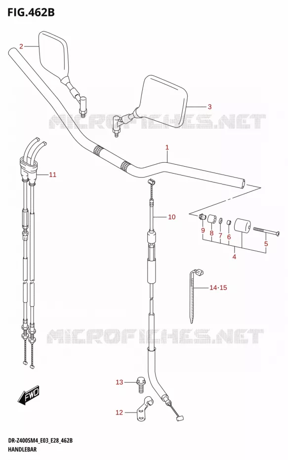 HANDLEBAR (DR-Z400SM) Suzuki MOTO 400 DR-Z 2024  DR-Z400S 2024 M4