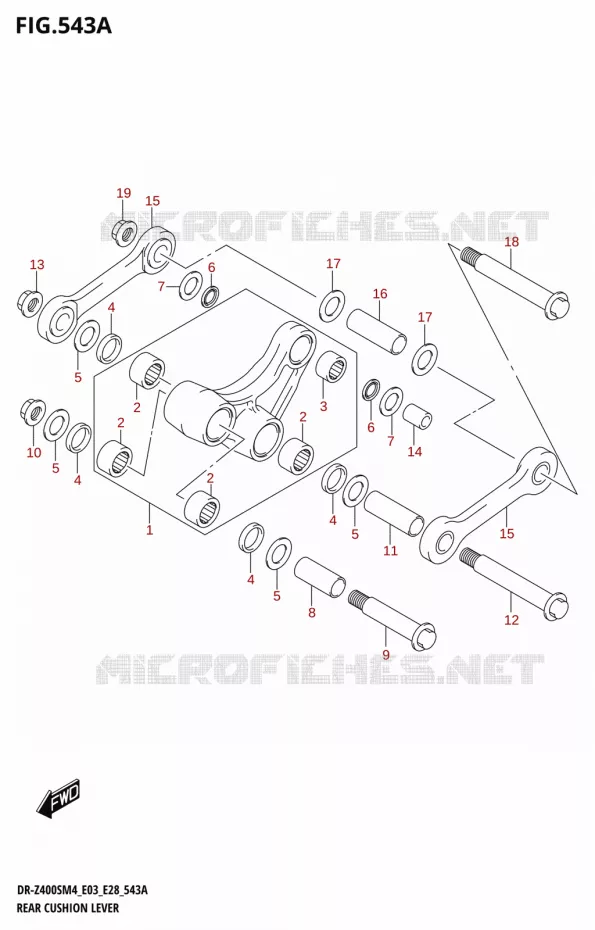 SHOCK ABSORBER LINKAGE Suzuki MOTO 400 DR-Z 2024  DR-Z400S 2024 M4
