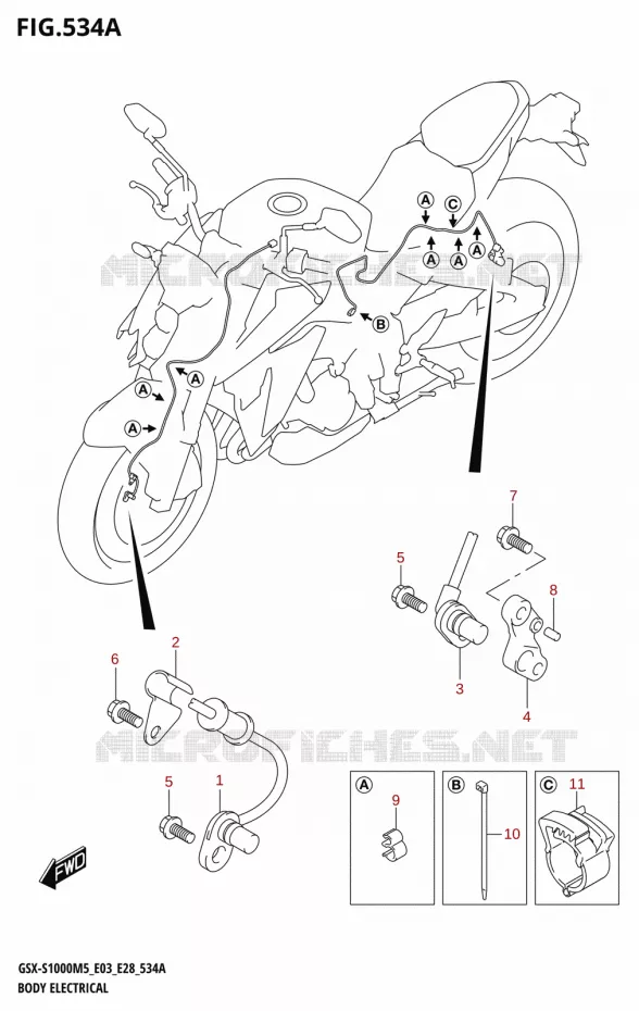 ELECTRICAL COMPONENTS Suzuki MOTO 1000 GSX-S 2025  GSX-S1000RQM5 E28 2025 M5 (E28)