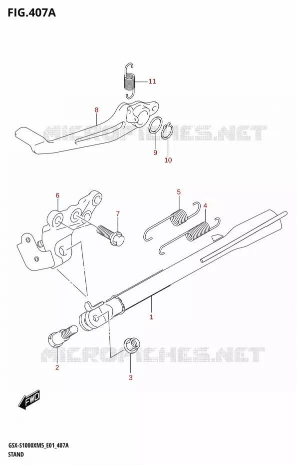 STAND Suzuki MOTO 1000 GSX-S 2025  GSX-S1000XRREM5 E01 2025 M5 (E01)