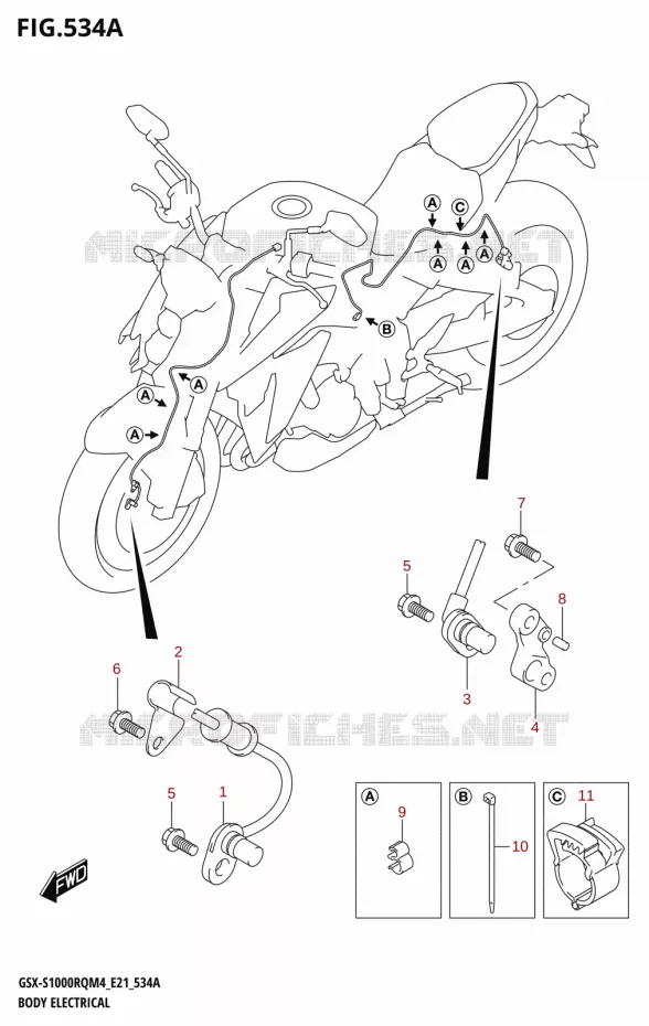 ELECTRICAL COMPONENTS Suzuki MOTO 1000 GSX-S 2024  GSX-S1000RQ M4 (E21)
