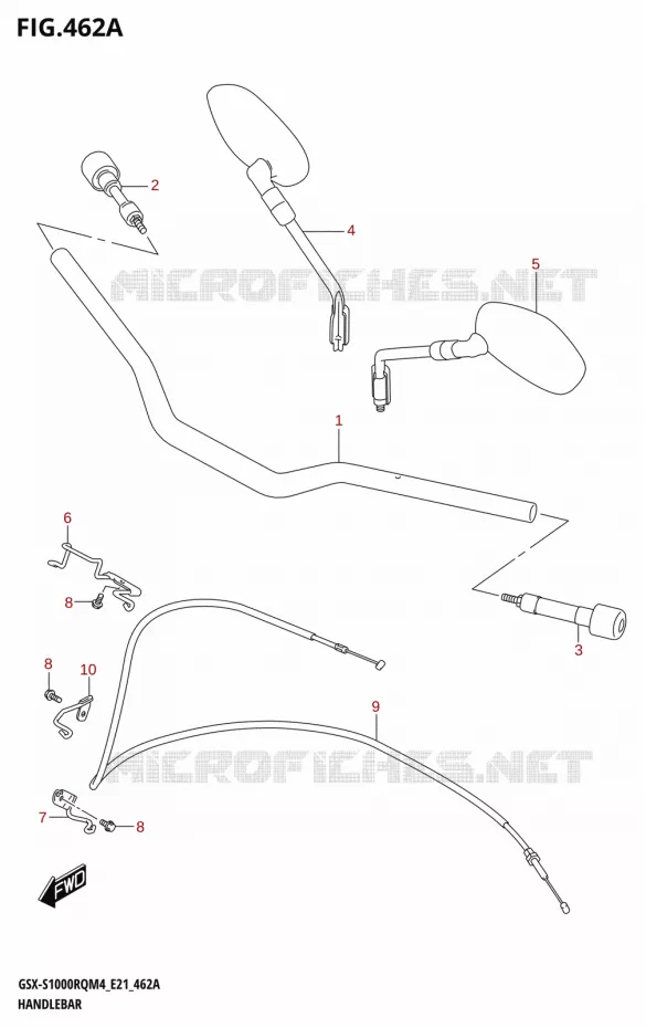 HANDLEBAR Suzuki MOTO 1000 GSX-S 2024  GSX-S1000RQ M4 (E21)