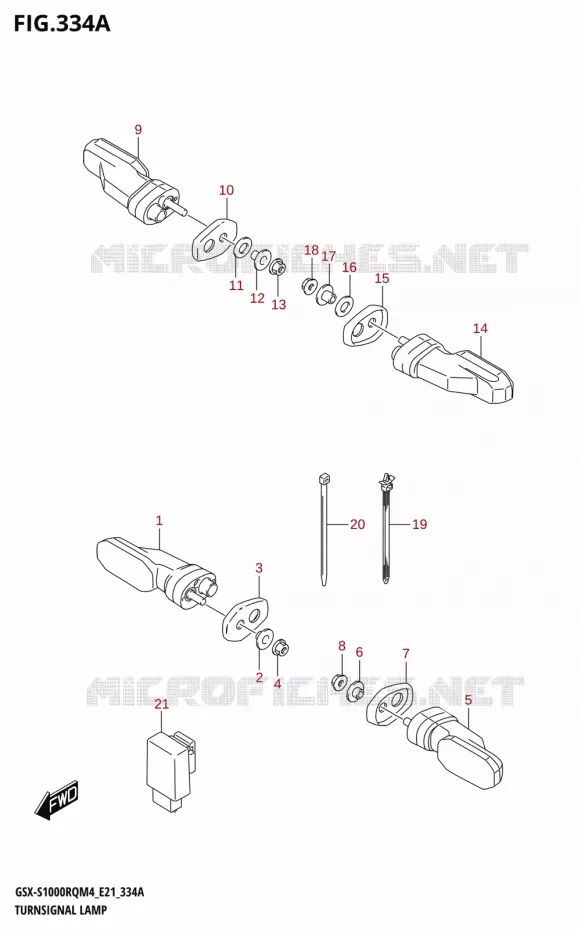 INDICATORS Suzuki MOTO 1000 GSX-S 2024  GSX-S1000RQ M4 (E21)