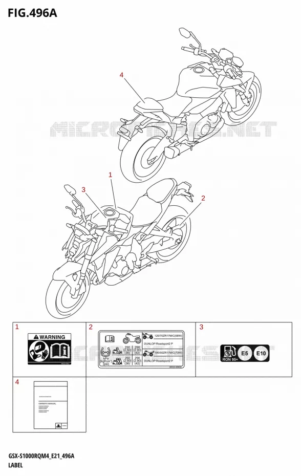 LABEL Suzuki MOTO 1000 GSX-S 2024  GSX-S1000RQ M4 (E21)