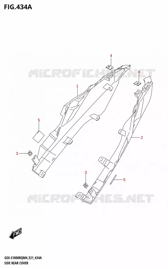 SIDE COVERS Suzuki MOTO 1000 GSX-S 2024  GSX-S1000RQ M4 (E21)