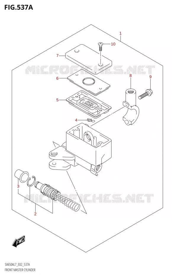 FRONT MASTER CYLINDER Suzuki MOTO 650 SV 2017  SV650A L7 (E19)
