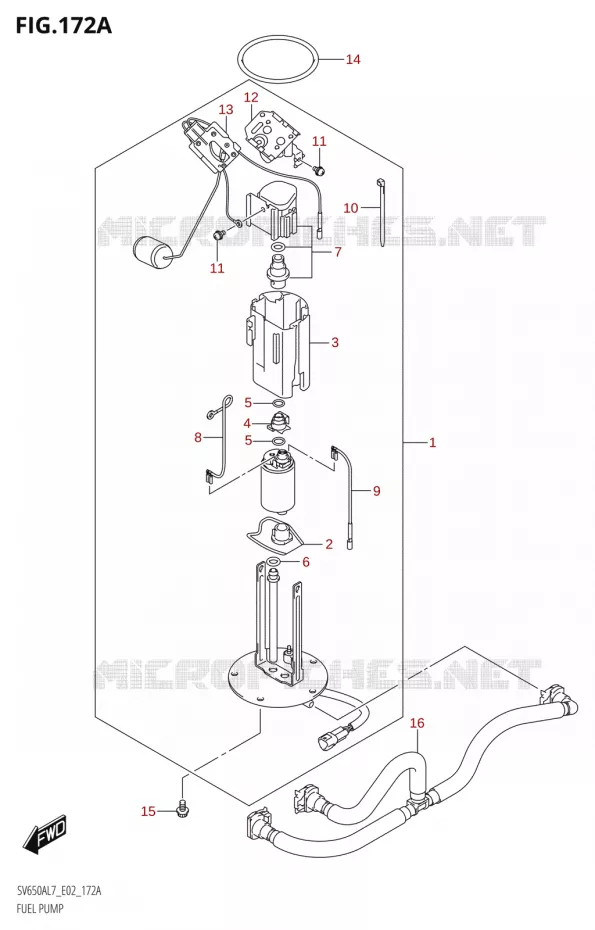FUEL PUMP Suzuki MOTO 650 SV 2017  SV650A L7 (E19)