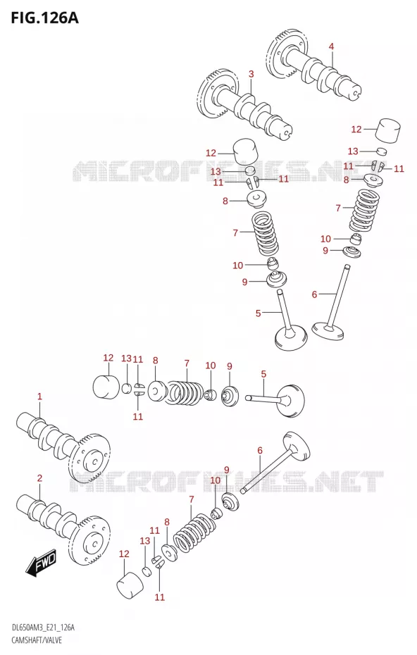 CAMSHAFT - VALVES Suzuki MOTO 650 V-STROM 2023  DL650AM3