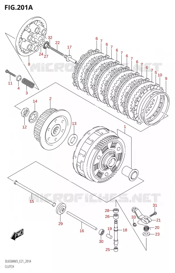 CLUTCH Suzuki MOTO 650 V-STROM 2023  DL650AM3
