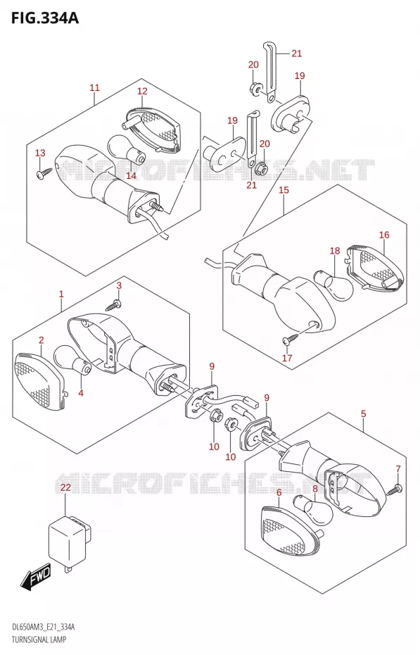 INDICATORS Suzuki MOTO 650 V-STROM 2023  DL650AM3
