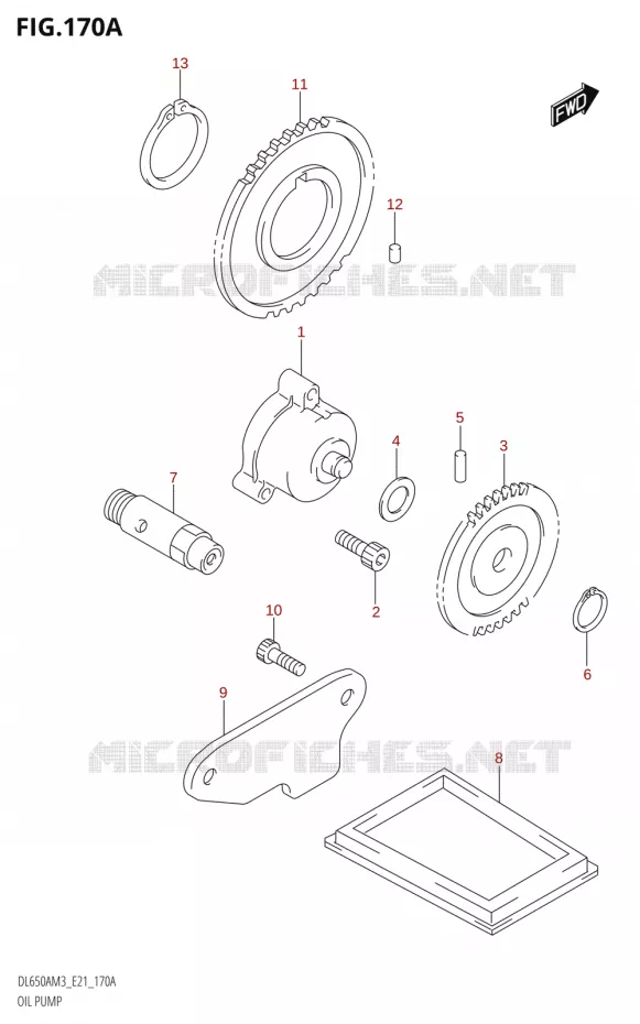 OIL PUMP Suzuki MOTO 650 V-STROM 2023  DL650AM3