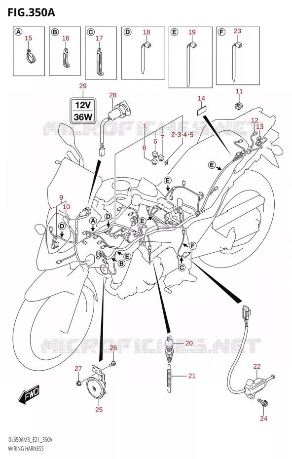 WIRING HARNESS Suzuki MOTO 650 V-STROM 2023  DL650AM3