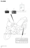 LABEL (DL650A:M3:E28) for Suzuki V-STROM 650 2023