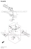 LEVERS   HANDGRIPS (DL650A:M3:E03) for Suzuki V-STROM 650 2023