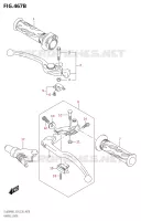 LEVERS   HANDGRIPS (DL650A:M3:E28) for Suzuki V-STROM 650 2023