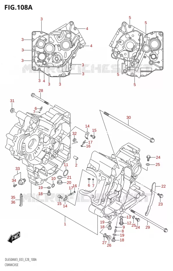 CRANKCASE Suzuki MOTO 650 V-STROM 2023  DL650AM3