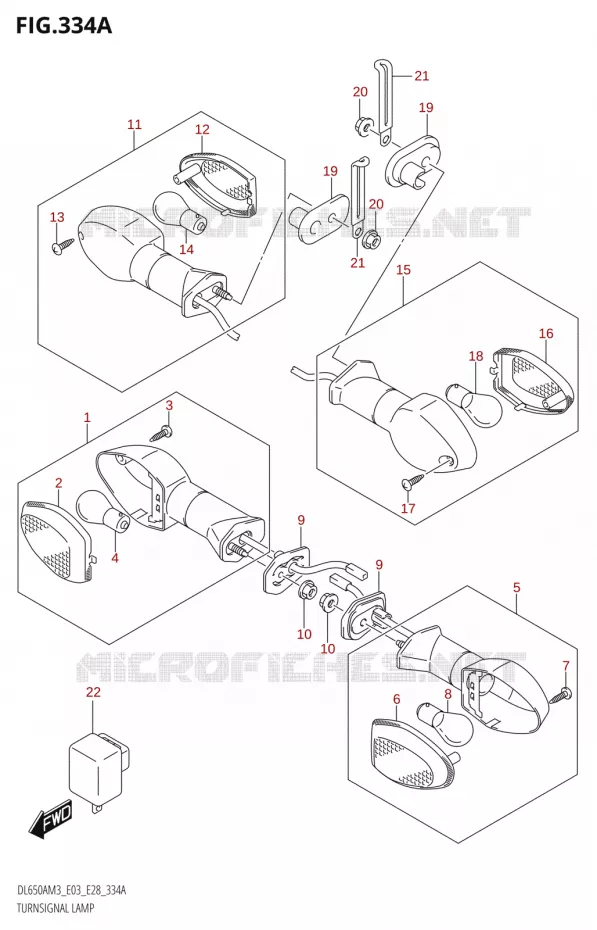 INDICATORS Suzuki MOTO 650 V-STROM 2023  DL650AM3