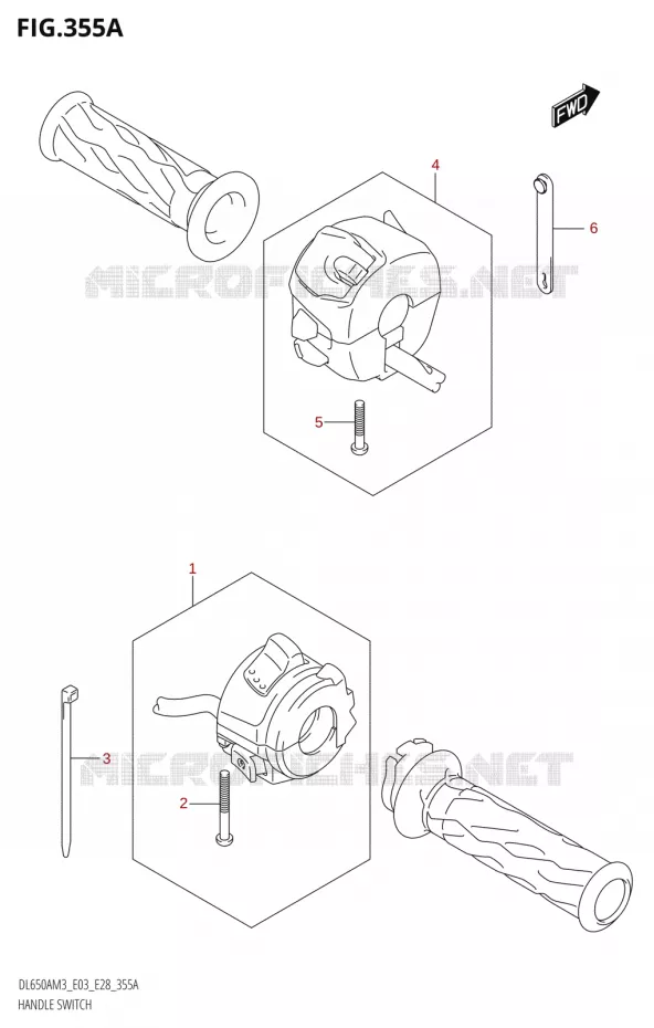 SWITCHES Suzuki MOTO 650 V-STROM 2023  DL650AM3