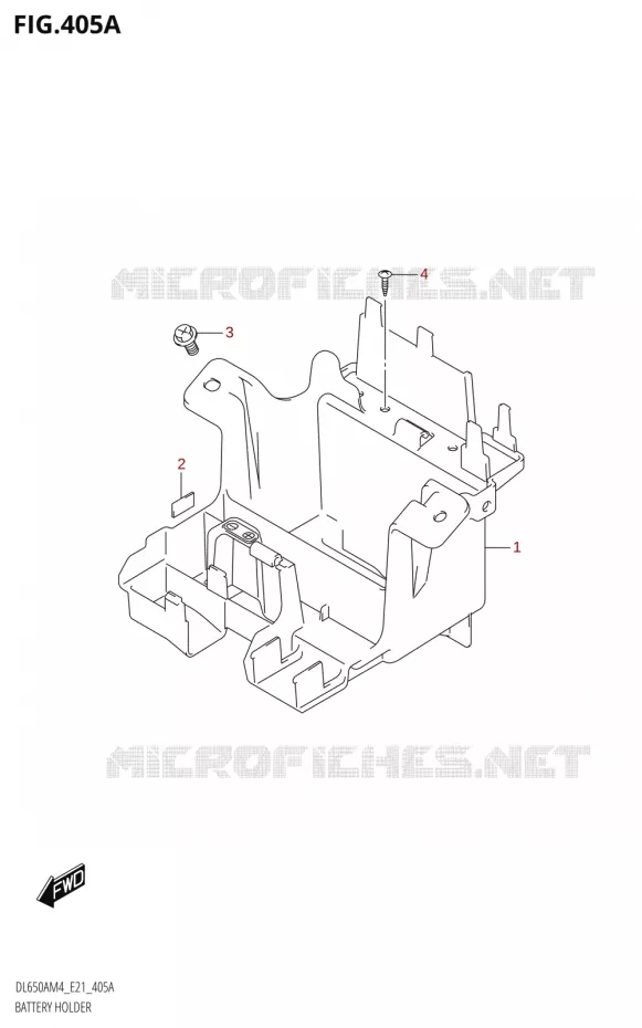BATTERY HOLDER Suzuki MOTO 650 V-STROM 2024  DL650AM4