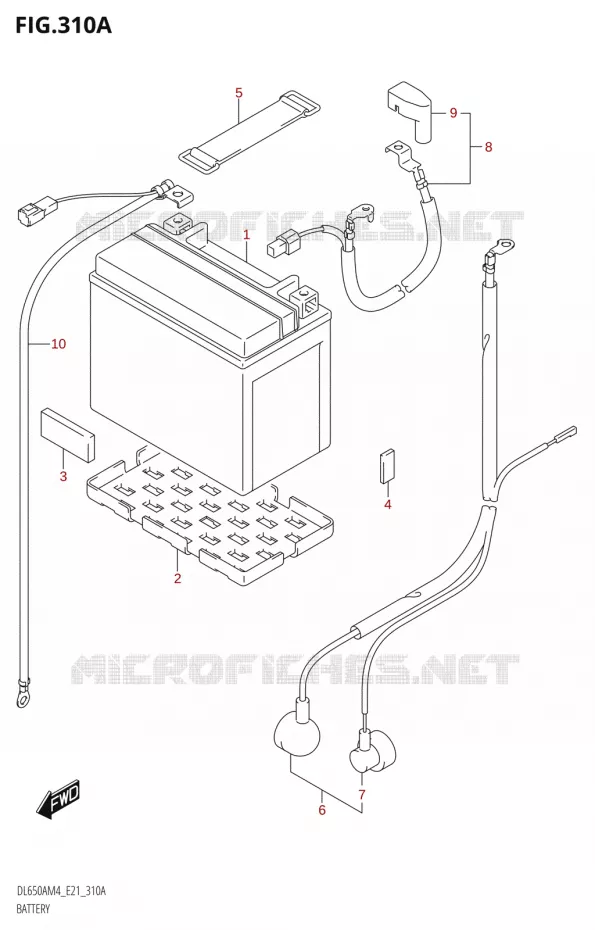 BATTERY Suzuki MOTO 650 V-STROM 2024  DL650AM4