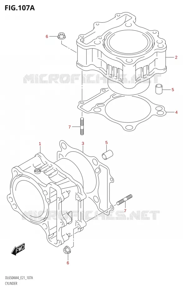 CYLINDER Suzuki MOTO 650 V-STROM 2024  DL650AM4