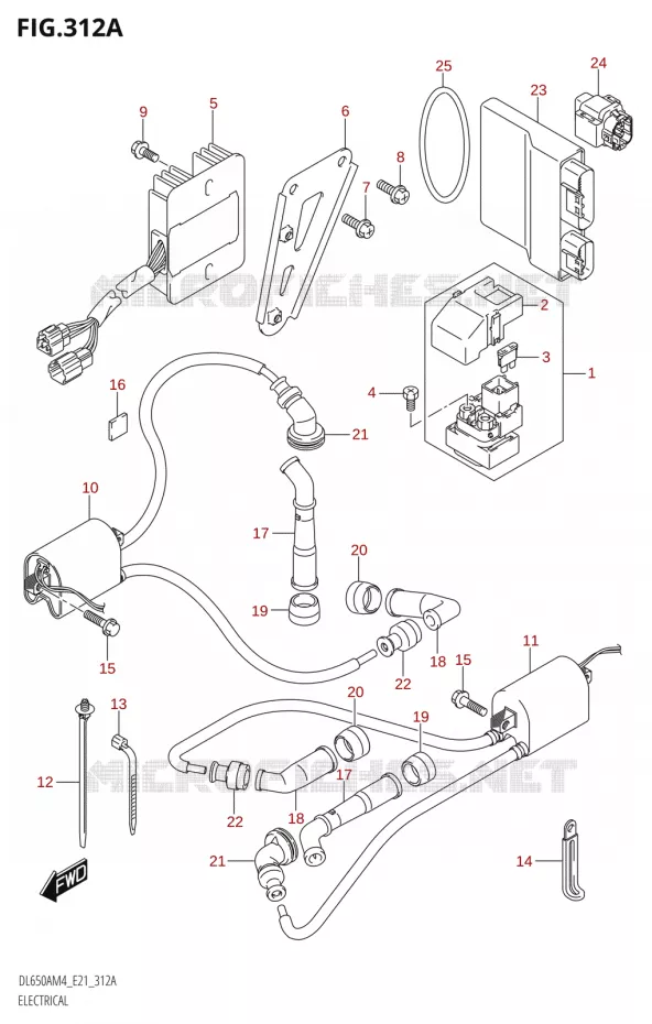 ELECTRICAL (DL650A:M4:E21) Suzuki MOTO 650 V-STROM 2024  DL650AM4