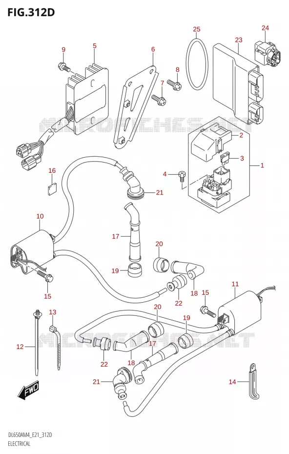 ELECTRICAL (DL650XAUE:M4:E21) Suzuki MOTO 650 V-STROM 2024  DL650AM4
