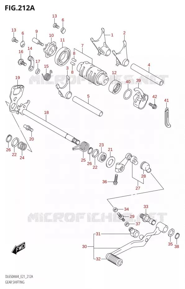 GEAR SHIFTING ASSY Suzuki MOTO 650 V-STROM 2024  DL650AM4