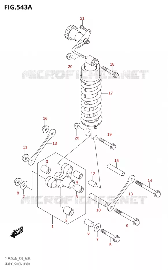 SHOCK ABSORBER LINKAGE Suzuki MOTO 650 V-STROM 2024  DL650AM4