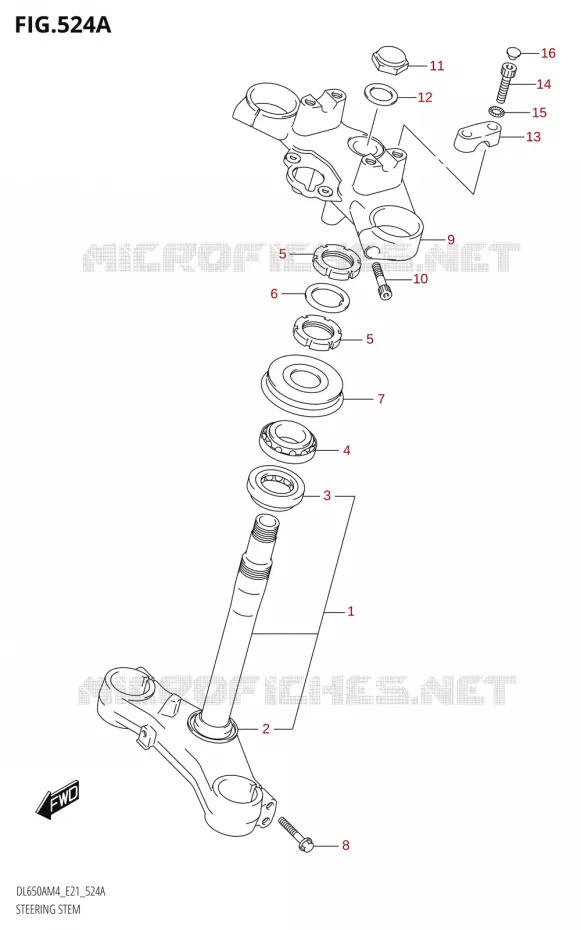 STEERING COLUMN Suzuki MOTO 650 V-STROM 2024  DL650AM4