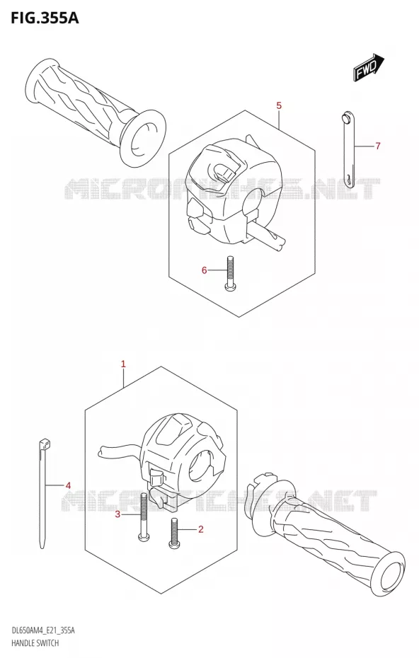 SWITCHES Suzuki MOTO 650 V-STROM 2024  DL650AM4