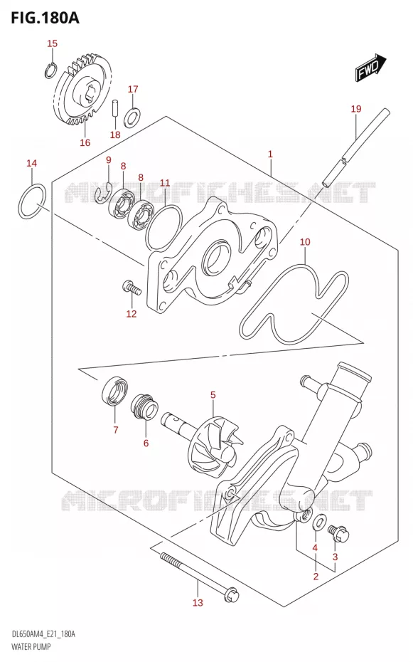 WATER PUMP Suzuki MOTO 650 V-STROM 2024  DL650AM4