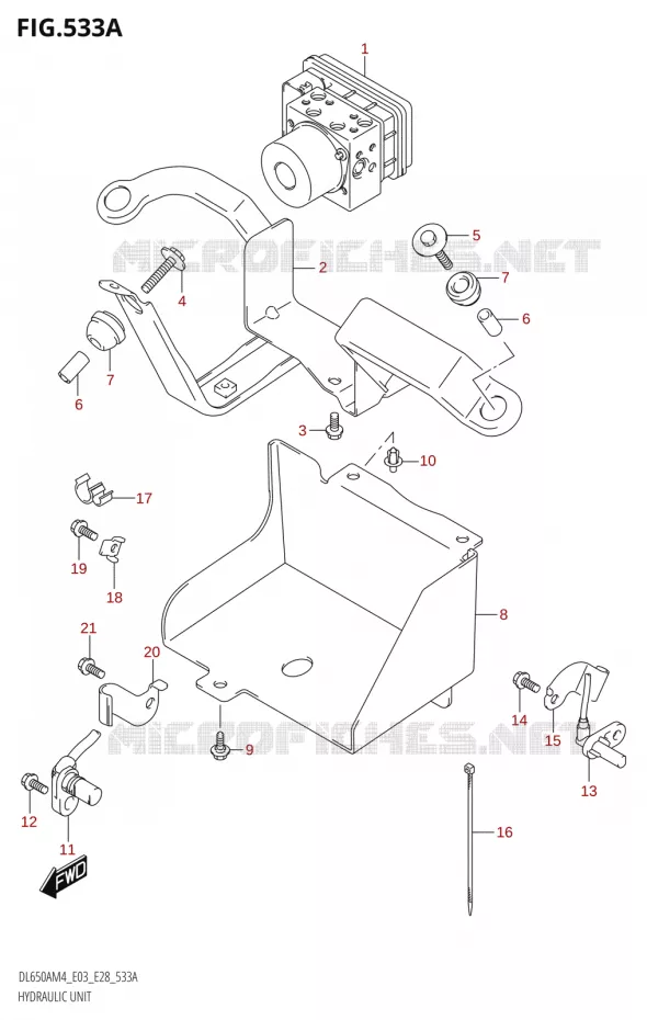 ABS SYSTEM Suzuki MOTO 650 V-STROM 2024  DL650AM4