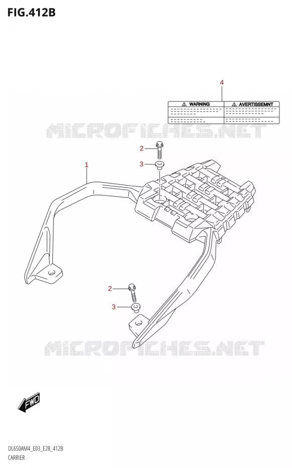 CARRIER (DL650A:M4:E28) Suzuki MOTO 650 V-STROM 2024  DL650AM4