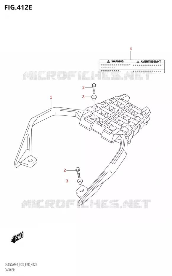 CARRIER (DL650XA:M4:E28) Suzuki MOTO 650 V-STROM 2024  DL650AM4
