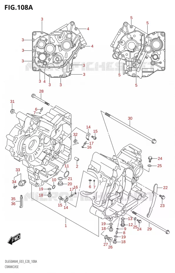 CRANKCASE Suzuki MOTO 650 V-STROM 2024  DL650AM4