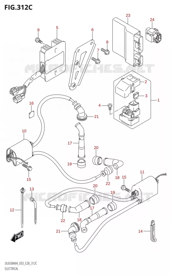 ELECTRICAL (DL650A:M4:E33) Suzuki MOTO 650 V-STROM 2024  DL650AM4