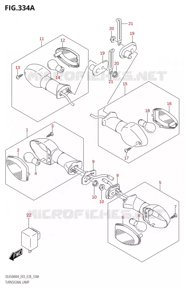 INDICATORS Suzuki MOTO 650 V-STROM 2024  DL650AM4