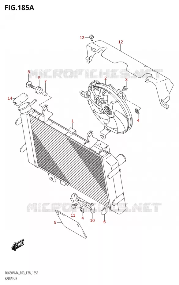RADIATOR Suzuki MOTO 650 V-STROM 2024  DL650AM4