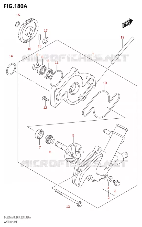 WATER PUMP Suzuki MOTO 650 V-STROM 2024  DL650AM4
