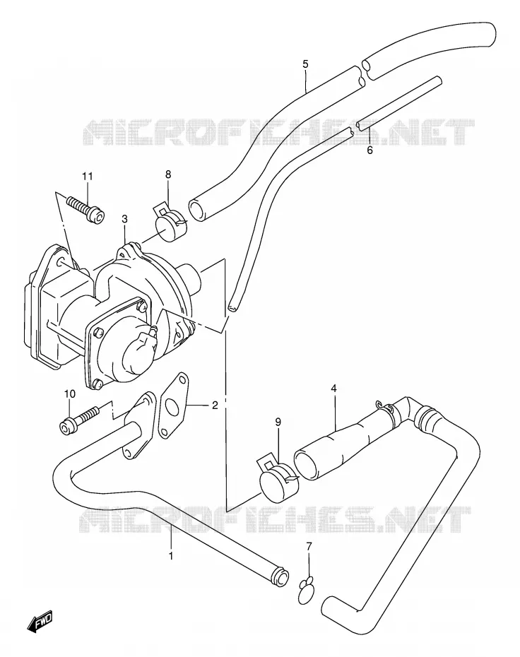 ANTI POLLUTION SYSTEM (E18) Suzuki MOTO 650 DR 1998  DR650SEW(E4)