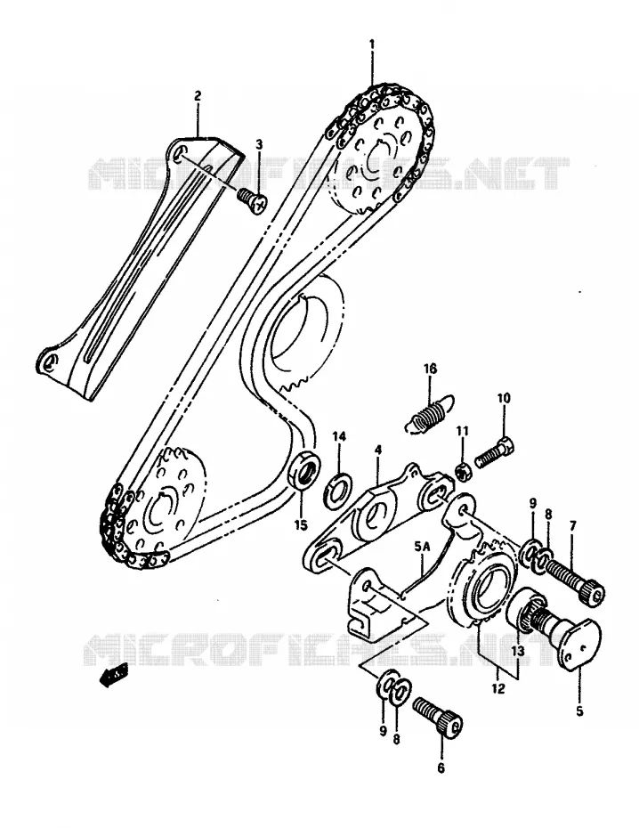 BALANCER CHAIN Suzuki MOTO 650 DR 1990  DR650SL(L/M)