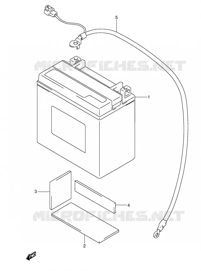 BATTERY (MODEL T) Suzuki MOTO 800 DR 1994  DR800SUR