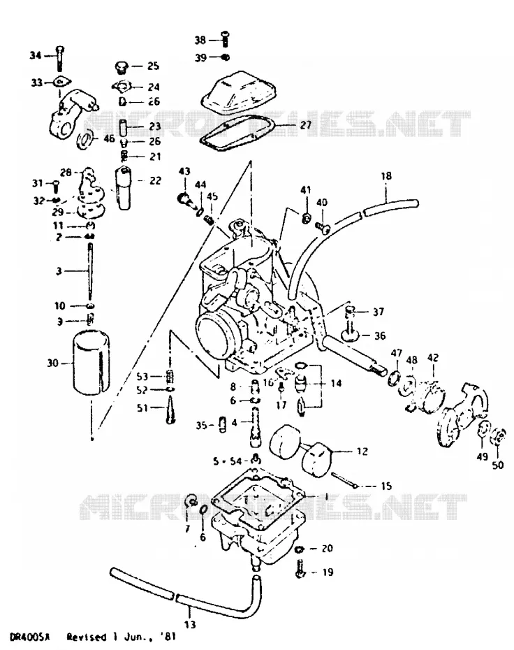 CARBURETOR Suzuki MOTO 400 DR 1980  DR400ST(T/X)
