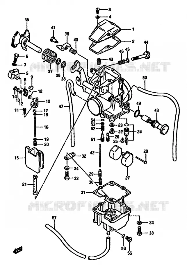 CARBURETOR Suzuki MOTO 600 DR 1986  DR600SUG(E2)