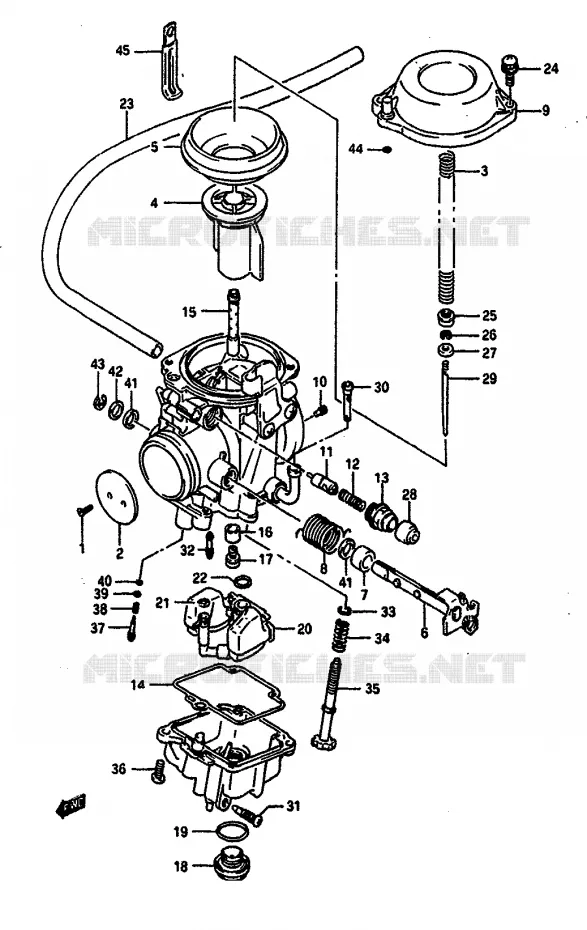 CARBURETOR Suzuki MOTO 650 DR 1991  DR650RSUM(L/M)