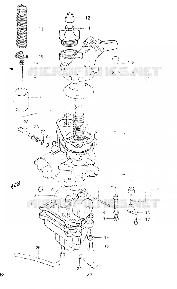 CARBURETOR Suzuki SCOOTER 50 CL 1983  CL50D(D)