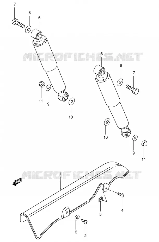 CHAIN GUARD Suzuki SCOOTER 50 FM 1987  FM50AH(E20)