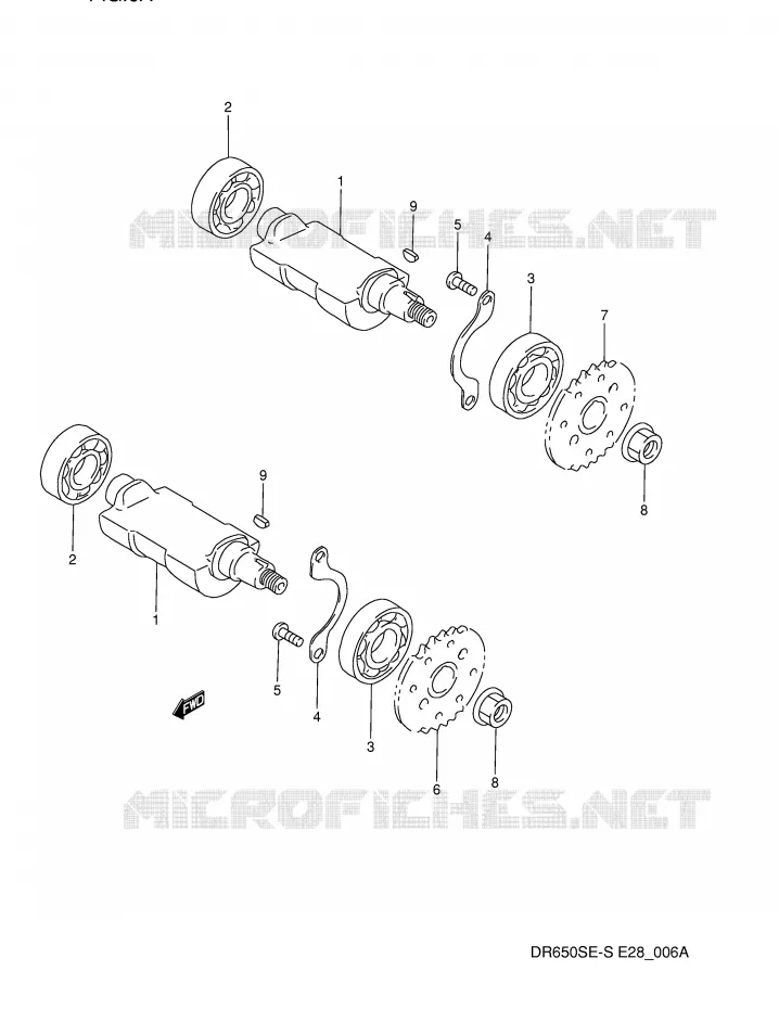 CRANK BALANCER (MODEL N) Suzuki MOTO 650 DR 1992  DR650SN(E28)